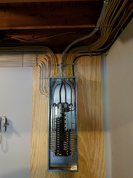 Completed electrical project by SK Electrical Service Company